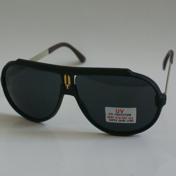 NWT True Vintage Combo sports Aviator w/Turbo logo sunglasses display picture 1